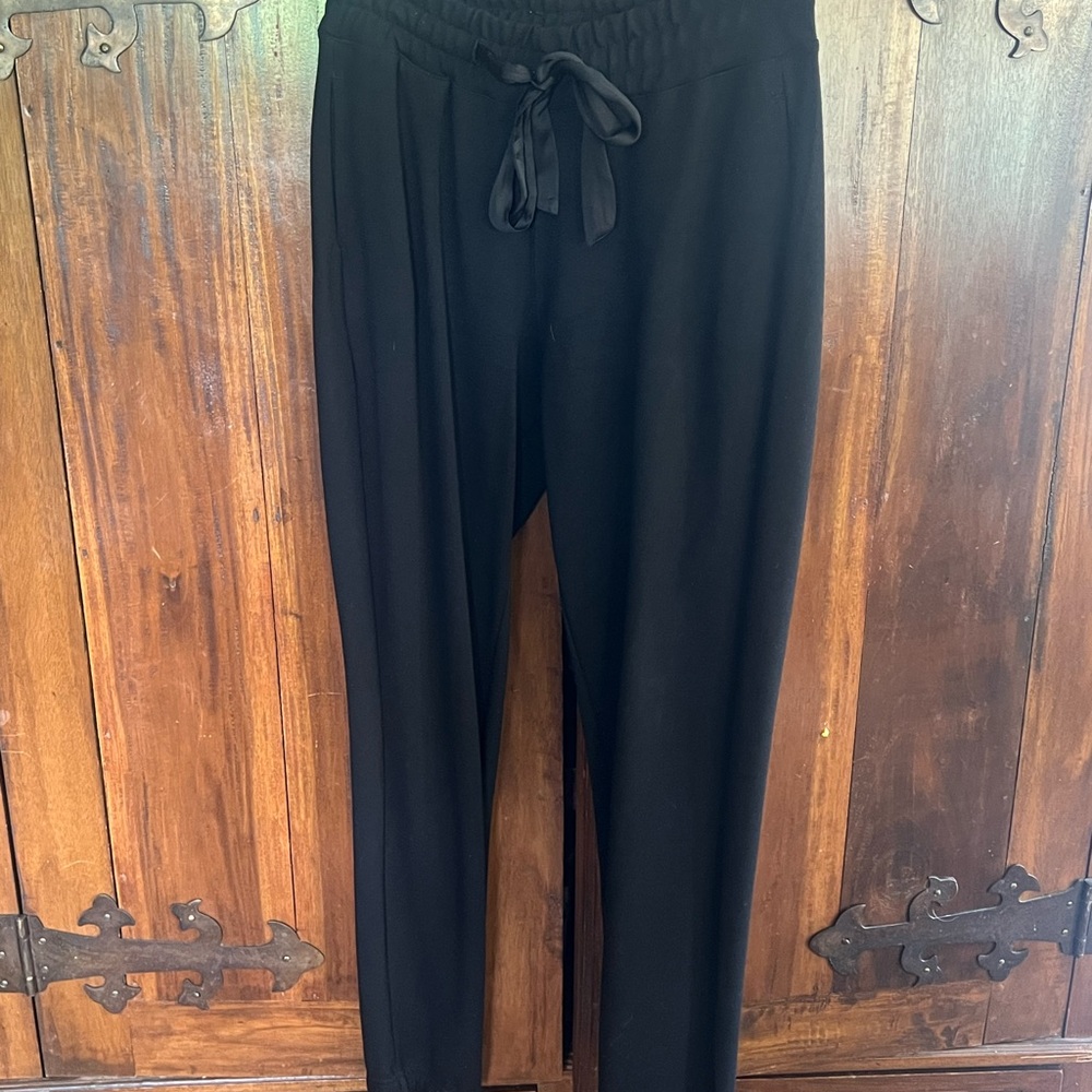 Black Drawstring Sweat Pants